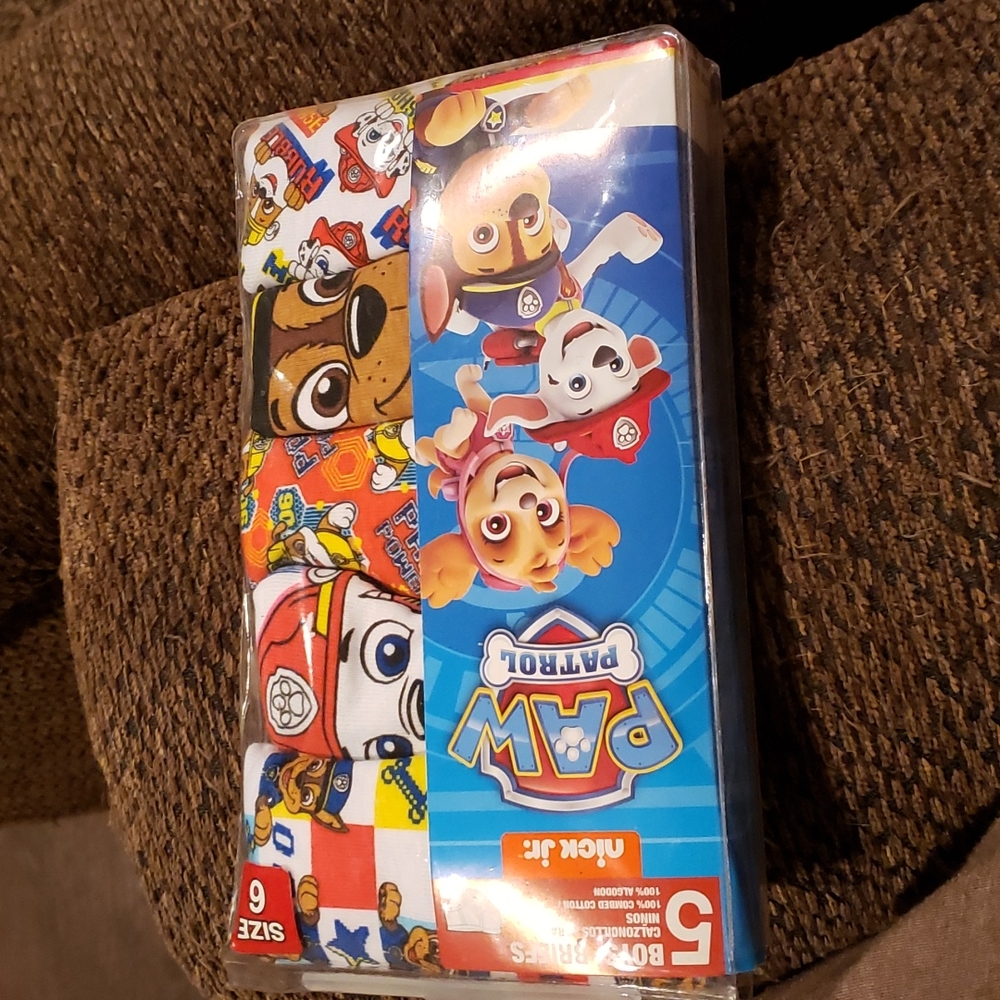 Size 6 Paw Patrol boys briefs